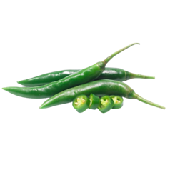 Green Chili (हरी मिर्च)                250gm